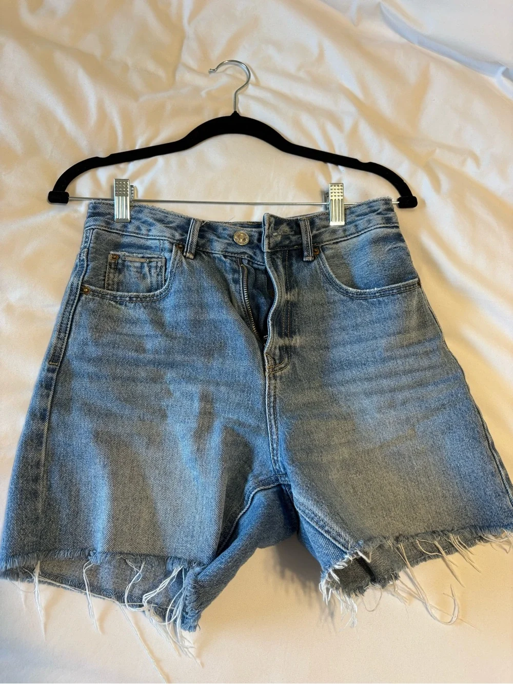 Stradivarius Longline Denim Jean Shorts
